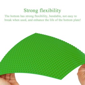 JNZong 6 Pack Classic Baseplates Building Base Plates for Building Bricks 100% Compatible with Major Brands-Baseplates 10 x 10, (Multicolor)