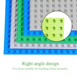 JNZong 6 Pack Classic Baseplates Building Base Plates for Building Bricks 100% Compatible with Major Brands-Baseplates 10 x 10, (Multicolor)