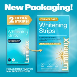 Lumineux Teeth Whitening Strips 9 Treatments - Peroxide Free - Enamel Safe for Whiter Teeth - Whitening Without The Sensitivity - Dentist Formulated - Sensitivity Free Lumineux Teeth Whitening Strips 9 Treatments - Peroxide Free - Enamel Safe for Whiter Teeth - Whitening Without The Sensitivity - Dentist Formulated - Sensitivity Free