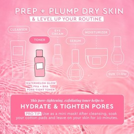 Glow Recipe PHA + BHA Face Toner - Korean Skin Care Pore Minimizer & Gentle Facial Exfoliator for Tightening, Hydrating & Exfoliating - Glycerin, Watermelon & Cactus Water (40ml) Glow Recipe PHA + BHA Face Toner - Korean Skin Care Pore Minimizer & Gentle Facial Exfoliator for Tightening, Hydrating & Exfoliating - Glycerin, Watermelon & Cactus Water (40ml)