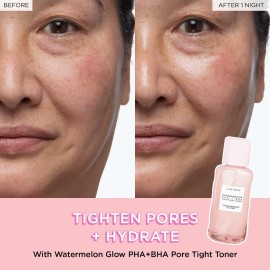 Glow Recipe PHA + BHA Face Toner - Korean Skin Care Pore Minimizer & Gentle Facial Exfoliator for Tightening, Hydrating & Exfoliating - Glycerin, Watermelon & Cactus Water (40ml) Glow Recipe PHA + BHA Face Toner - Korean Skin Care Pore Minimizer & Gentle Facial Exfoliator for Tightening, Hydrating & Exfoliating - Glycerin, Watermelon & Cactus Water (40ml)