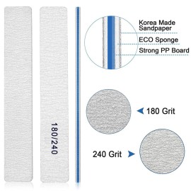 Nail File-Nail Files for Natural Nails 180/240 Grit, Emery Boards Nail Files Double Sided, 12 PCS Professional Manicure Tools for Nail Tech Nail File-Nail Files for Natural Nails 180/240 Grit, Emery Boards Nail Files Double Sided, 12 PCS Professional Manicure Tools for Nail Tech