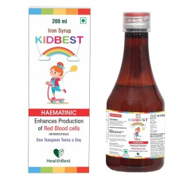 HealthBest Liquid Iron Syrup for Kids - 200 ML HealthBest Liquid Iron Syrup for Kids - 200 ML
