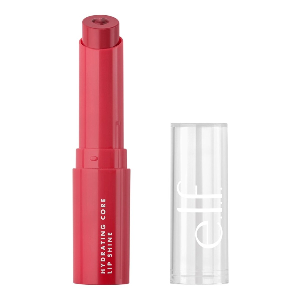e.l.f. Hydrating Core Lip Shine, Lip Balm For A Sheer Tint Of Color & Soft Shine, Infused With Moisturizing Vitamin E, Vegan & Cruelty-Free, Lovely e.l.f. Hydrating Core Lip Shine, Lip Balm For A Sheer Tint Of Color & Soft Shine, Infused With Moisturizing Vitamin E, Vegan & Cruelty-Free, Lovely