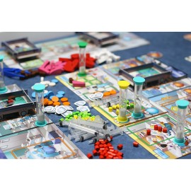 Artipia Games Artipiagames Rush M.D Cooperative Board Game, Worker Placement, Strategy, Dexerity, Ages 14+, 1-4 Players, 30-45 Mins