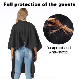 Professional Salon Barber Cape for Men/Women - Hairdressing Waterproof Hair Cutting Cape with Adjustable Snap Closure,Salon Equipment for Hair Stylist and Home Use Professional Salon Barber Cape for Men/Women - Hairdressing Waterproof Hair Cutting Cape with Adjustable Snap Closure,Salon Equipment for Hair Stylist and Home Use