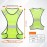 TCCFCCT Reflective Running Vest for Men Women, High Visibility Safety Vest with Large Pocket, Lightweight Reflective Running Gear for Motorcycling, Cycling, Jogging, Adjustable Waist, Yellow