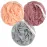 MainBasics Bath Shower Loofah Sponge Pouf Body Scrubber Exfoliator Body Wash Sponge (Set of 3, Coral Reef)
