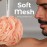 MainBasics Bath Shower Loofah Sponge Pouf Body Scrubber Exfoliator Body Wash Sponge (Set of 3, Coral Reef)