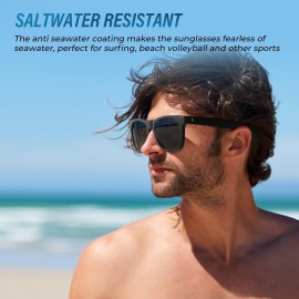 VELAZZIO Mens Sunglasses Polarized With UV401 Protection, Fits for Women Fashion Driving, Fishing, Sports, Beach, Golfing VELAZZIO Mens Sunglasses Polarized With UV401 Protection, Fits for Women Fashion Driving, Fishing, Sports, Beach, Golfing