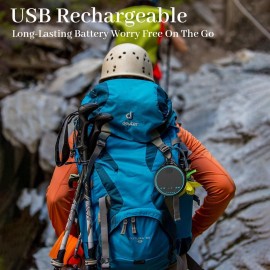 Fourair White Noise Sound Machine with 25 Soothing Natural Sounds Rechargeable Battery Portable for Travel 32 Volume Levels 5 Timers Compact Size for Baby Kids Adults Sleeping (Black-Upgrade)