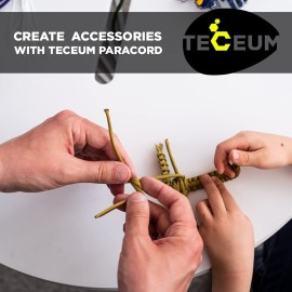 TECEUM Paracord Type III 550 Black -100 ft - 4mm - Tactical Rope MIL-SPEC - Outdoor para Cord -Camping Hiking Fishing Gear and Equipment EDC Parachute Cord Strong Survival Utility Rope 016 TECEUM Paracord Type III 550 Black -100 ft - 4mm - Tactical Rope MIL-SPEC - Outdoor para Cord -Camping Hiking Fishing Gear and Equipment EDC Parachute Cord Strong Survival Utility Rope 016