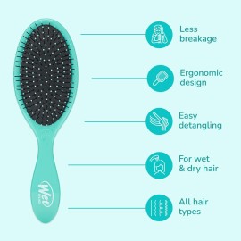 Wet Brush Original Detangler Hair Brush, Amazon Exclusive Aqua- Ultra-Soft IntelliFlex Bristles-Detangling Hairbrush Glides Through Tangles For All Hair Types (Wet Dry & Damaged Hair) - Women & Men Wet Brush Original Detangler Hair Brush, Amazon Exclusive Aqua- Ultra-Soft IntelliFlex Bristles-Detangling Hairbrush Glides Through Tangles For All Hair Types (Wet Dry & Damaged Hair) - Women & Men