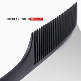 Large Detangling Comb With Professional Handle - Carbon Fiber, Cutting, Hairdressing, Styling, Round Tooth, Barber, Travel Hair Comb for Men and Women Large Detangling Comb With Professional Handle - Carbon Fiber, Cutting, Hairdressing, Styling, Round Tooth, Barber, Travel Hair Comb for Men and Women