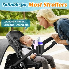 Guiseapue Cup Holder for Walker, Stroller Cup Holder Attachment with Phone Holder, Wheelchair/Stroller Accessories for Uppababy, Nuna, Doona, Rollator, Bike, Scooter, Baby Travel Essential Guiseapue Cup Holder for Walker, Stroller Cup Holder Attachment with Phone Holder, Wheelchair/Stroller Accessories for Uppababy, Nuna, Doona, Rollator, Bike, Scooter, Baby Travel Essential