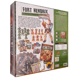 Zombicide 2nd Edition Fort Hendrix Board Game Expansion - Military Base Mystery & New Challenges! Cooperative Tabletop Miniatures Strategy Game, Ages 14+, 1-6 Players, 1 Hour Playtime, Made by CMON