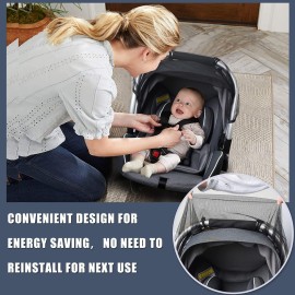 Baby Mosquito Net for Infant Car Seats,Infant Stroller and Bassinets, Carrier,Breathable with Elastic Netting for Easy Fitting, Portable Durable & Long Lasting Infant Insect Shield Netting (Black Baby Mosquito Net for Infant Car Seats,Infant Stroller and Bassinets, Carrier,Breathable with Elastic Netting for Easy Fitting, Portable Durable & Long Lasting Infant Insect Shield Netting (Black