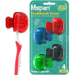 Mspan Toothbrush Head Cover Cap: Toothbrush Protector Brush Pod Case Protective Plastic Clip Bathroom Cool Stuff for Household Travel
