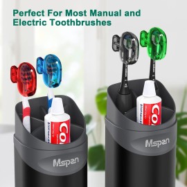 Mspan Toothbrush Head Cover Cap: Toothbrush Protector Brush Pod Case Protective Plastic Clip Bathroom Cool Stuff for Household Travel Mspan Toothbrush Head Cover Cap: Toothbrush Protector Brush Pod Case Protective Plastic Clip Bathroom Cool Stuff for Household Travel