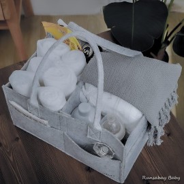 Runsabay Baby Diaper Caddy Organizer Portable Nursery Essentials Storage Basket Bin for Changing Table and Car Shower Basket for Newborn Boy and Girl, Christmas Gift for New Mom Runsabay Baby Diaper Caddy Organizer Portable Nursery Essentials Storage Basket Bin for Changing Table and Car Shower Basket for Newborn Boy and Girl, Christmas Gift for New Mom
