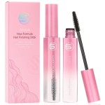 Hair Finishing Stick, 2pcs Hair Mascara for Flyaway Tamer, Fly Away Hair Tamer Stick for Enhance Gloss of Hair, Anti Frizz Broken Hair Baby Hair Flash Moment Flyaway Stick, Non-Greasy (pink)by Samnyte