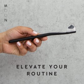 MOON Soft Bristle Toothbrush 2-Pack - Extra Soft Toothbrushes for Adults, Sensitive Gums & Teeth-Friendly - 720 Tapered Ultra-Fine Bristles per Brush for Gentle Deep Cleaning (2 Pack)