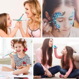 11PCS Makeup Brushes Set, Foundation Eyebrow Eyeliner Blush Cosmetic Concealer Brushes, Easter Basket Stuffers Essentials for Teens Girls/Women, Stocking Stuffers for Kids Girls Accessories Stuff