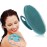 INNERNEED Soft Silicone Body Cleansing Brush Shower Scrubber, Gentle Exfoliating and Massage for All Kinds of Skin (Dark Green)
