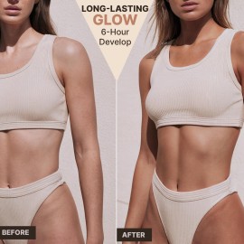 Self Tanner Mousse - USA Made with Natural & Organic Ingredients, Self Tanning Mousse for Dark Fake Tan, Sunless Tanner, Clear & Non Toxic Tanning Foam for Streak Free Finish, No Nasty Smell Self Tanner Mousse - USA Made with Natural & Organic Ingredients, Self Tanning Mousse for Dark Fake Tan, Sunless Tanner, Clear & Non Toxic Tanning Foam for Streak Free Finish, No Nasty Smell