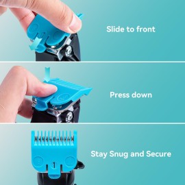 Clipper Guards Set Fits for Most Wahl Clippers and Babyliss FX870, Clipper Guides Replacement - Guard Number: 1/2, 1 and 1 1/2 (Length: 1/16 inch, 1/8 inch and 3/16 inch) Clipper Guards Set Fits for Most Wahl Clippers and Babyliss FX870, Clipper Guides Replacement - Guard Number: 1/2, 1 and 1 1/2 (Length: 1/16 inch, 1/8 inch and 3/16 inch)