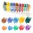 10 Professional Hair Clipper Guards Cutting Guides Fits for Most Wahl Clippers with Organizer, Color Coded Clipper Combs Replacement - 1/16 to 1