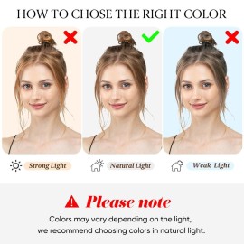 CJL HAIR Large Messy Bun Hair Piece Wavy Curly Scrunchies Synthetic Chignon Ponytail Hair Extensions Thick Updo Hairpieces for Women Dark Brown CJL HAIR Large Messy Bun Hair Piece Wavy Curly Scrunchies Synthetic Chignon Ponytail Hair Extensions Thick Updo Hairpieces for Women Dark Brown