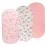 Bassinet Sheets Set 3 Pack for Baby Girl, Stretchy Soft Jersey Knitted Fitted Sheet Universal for Oval Rectangle and Hourglass Bassinet Mattress, Pink Floral