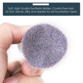 KINGMAS Angled Top Foundation Brush, Premium Kabuki Makeup Brush for Liquid, Blending, Cream, Powder,Blush Buffing Stippling Face Makeup Tools Black KINGMAS Angled Top Foundation Brush, Premium Kabuki Makeup Brush for Liquid, Blending, Cream, Powder,Blush Buffing Stippling Face Makeup Tools Black