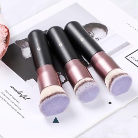 KINGMAS Angled Top Foundation Brush, Premium Kabuki Makeup Brush for Liquid, Blending, Cream, Powder,Blush Buffing Stippling Face Makeup Tools Black KINGMAS Angled Top Foundation Brush, Premium Kabuki Makeup Brush for Liquid, Blending, Cream, Powder,Blush Buffing Stippling Face Makeup Tools Black