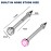 RASDDER 4-Pack Disposable Self Piercing Kit with Built-in Nose Studs, Very Safe Piercing Gun, Simple and Convenient Operation, Ideal for Family Use (White + Pink)