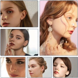 RASDDER 4-Pack Disposable Self Piercing Kit with Built-in Nose Studs, Very Safe Piercing Gun, Simple and Convenient Operation, Ideal for Family Use (White + Pink) RASDDER 4-Pack Disposable Self Piercing Kit with Built-in Nose Studs, Very Safe Piercing Gun, Simple and Convenient Operation, Ideal for Family Use (White + Pink)