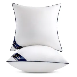 Siluvia 18x18 Pillow Inserts Set of 2 Decorative Square Throw 18 Pillows with 100% Cotton Cover for Sofa, Couch, and Bed - White Siluvia 18x18 Pillow Inserts Set of 2 Decorative Square Throw 18 Pillows with 100% Cotton Cover for Sofa, Couch, and Bed - White