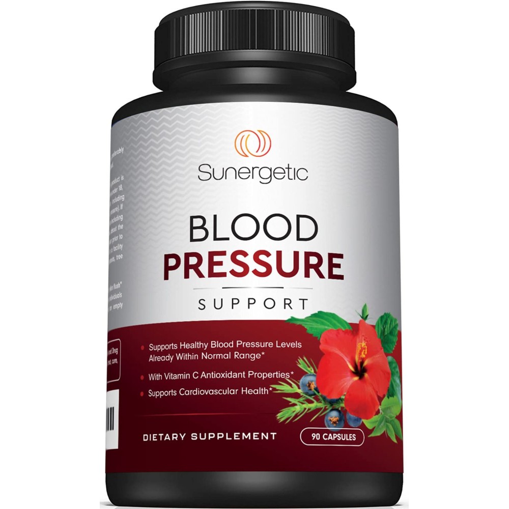 Premium Blood Pressure Support Supplement for Cardiovascular & Heart Health with Garlic, Hawthorn & Hibiscus (90 Capsules) Premium Blood Pressure Support Supplement for Cardiovascular & Heart Health with Garlic, Hawthorn & Hibiscus (90 Capsules)