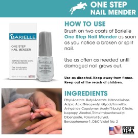 Barielle One Step Nail Mender .47 oz. - Repairs Split, Chipped and Damaged Nails Clear Barielle One Step Nail Mender .47 oz. - Repairs Split, Chipped and Damaged Nails Clear