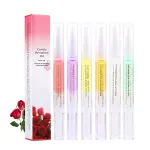 SULLMAR 6Pcs Nail Cuticle Oils Nutrition Oil Pen Nail Nourishment Pens 6Smell Cuticle Revitalizer for Agnail Nourish Skin Nail Care