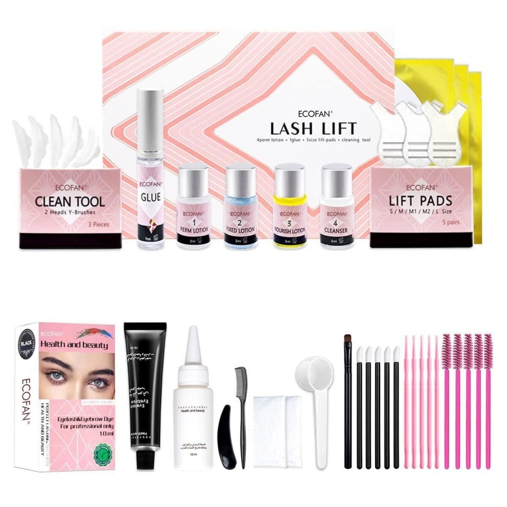 Lash Lift and Black Kit, Professional Eyelash Perm Kit and Black Eyelash & Eyebrow Set 3 in 1, Quick Lifting & Voluminous Coloring with Complete Tools Gifts for Women Salon Grade Home DIY Lash Lift and Black Kit, Professional Eyelash Perm Kit and Black Eyelash & Eyebrow Set 3 in 1, Quick Lifting & Voluminous Coloring with Complete Tools Gifts for Women Salon Grade Home DIY