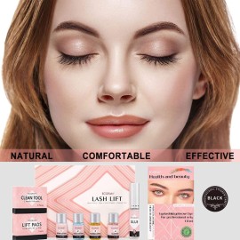 Lash Lift and Black Kit, Professional Eyelash Perm Kit and Black Eyelash & Eyebrow Set 3 in 1, Quick Lifting & Voluminous Coloring with Complete Tools Gifts for Women Salon Grade Home DIY Lash Lift and Black Kit, Professional Eyelash Perm Kit and Black Eyelash & Eyebrow Set 3 in 1, Quick Lifting & Voluminous Coloring with Complete Tools Gifts for Women Salon Grade Home DIY