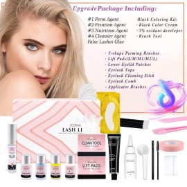 Lash Lift and Black Kit, Professional Eyelash Perm Kit and Black Eyelash & Eyebrow Set 3 in 1, Quick Lifting & Voluminous Coloring with Complete Tools Gifts for Women Salon Grade Home DIY Lash Lift and Black Kit, Professional Eyelash Perm Kit and Black Eyelash & Eyebrow Set 3 in 1, Quick Lifting & Voluminous Coloring with Complete Tools Gifts for Women Salon Grade Home DIY