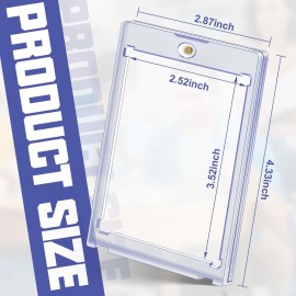 5 ct Magnetic Card Holders for Trading Cards, 35 pt Hard Cards Sleeves Case fit for MTG Cards, Standard Cards, Sports Cards, Baseball Cards Toploaders 5 ct Magnetic Card Holders for Trading Cards, 35 pt Hard Cards Sleeves Case fit for MTG Cards, Standard Cards, Sports Cards, Baseball Cards Toploaders