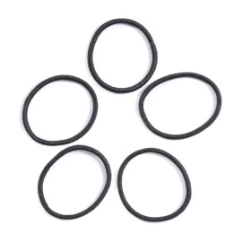 Youxuan Small Hair Elastics for Girls, Soft and Comfy Rubber Bands, 100 PCS Hair Ties, Black