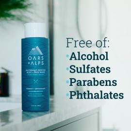 Oars + Alps Men\'s Moisturizing Body and Face Wash, Skin Care Infused with Vitamin E and Antioxidants, Sulfate Free, Fresh Ocean Splash, 2 Pack Oars + Alps Men\'s Moisturizing Body and Face Wash, Skin Care Infused with Vitamin E and Antioxidants, Sulfate Free, Fresh Ocean Splash, 2 Pack