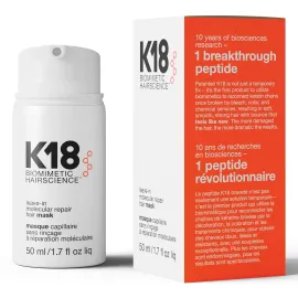 K18 Full-Size Leave-In Molecular Hair Mask, Repairs Dry or Damaged Hair, Reverse Hair Damage from Bleach, Color, Chemical Services & Heat