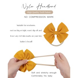 40pcs Baby Girls Hair Bows Headband Nylon Hair Band Elastic Hair Accessories for Kids Infants Toddlers 40pcs Baby Girls Hair Bows Headband Nylon Hair Band Elastic Hair Accessories for Kids Infants Toddlers