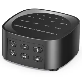 Sleepbox Sleep White Noise Sound Machines with 25 Soothing Sounds 36 Volume Levels 5 Timers Visible Sound Catalog Portable Size Memory Function for Home Office and Travel